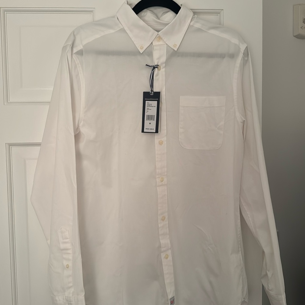 NWT -Vineyard Vines White Long Sleeve Button Down